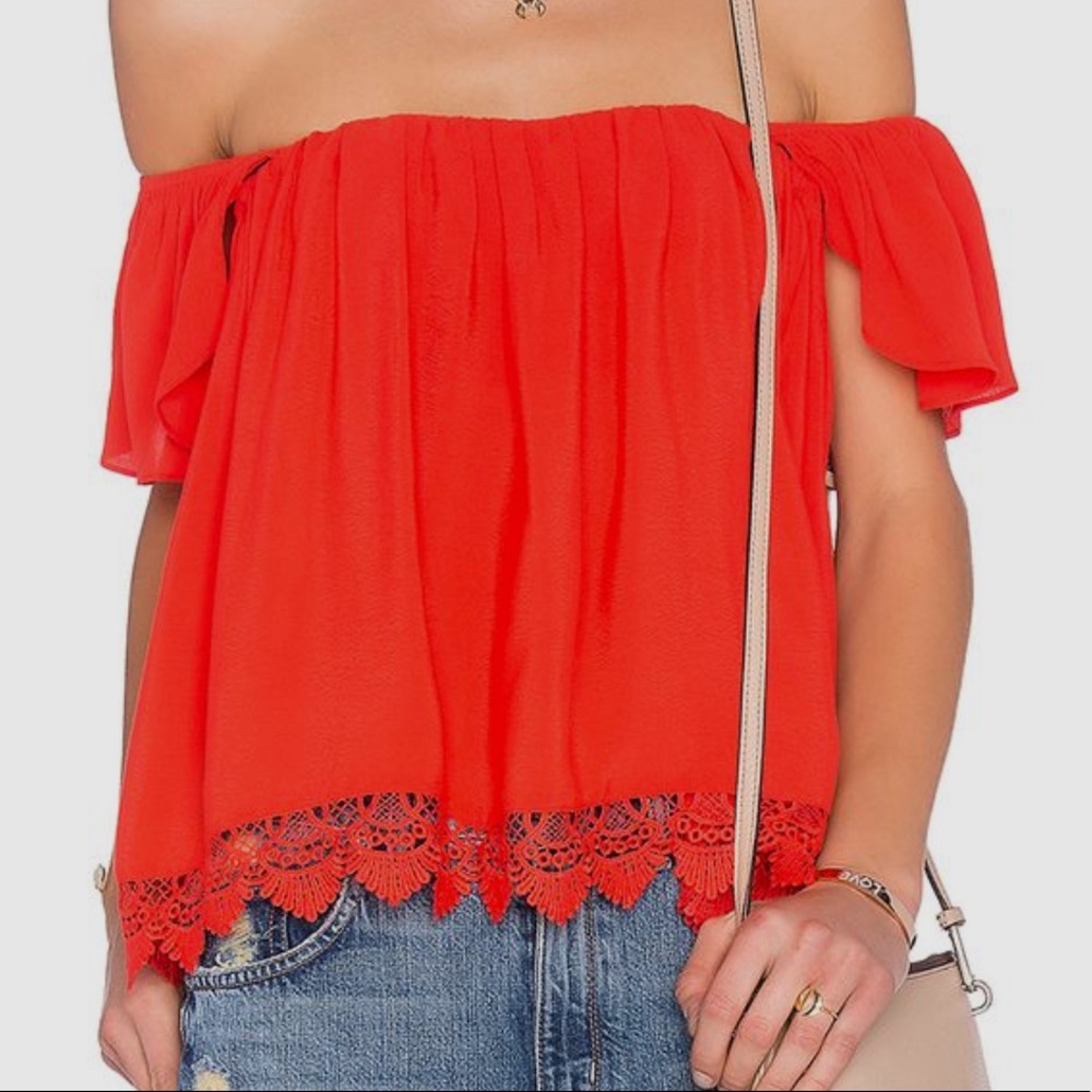 Lovers + Friends Life’s a Beach OTS Top XS